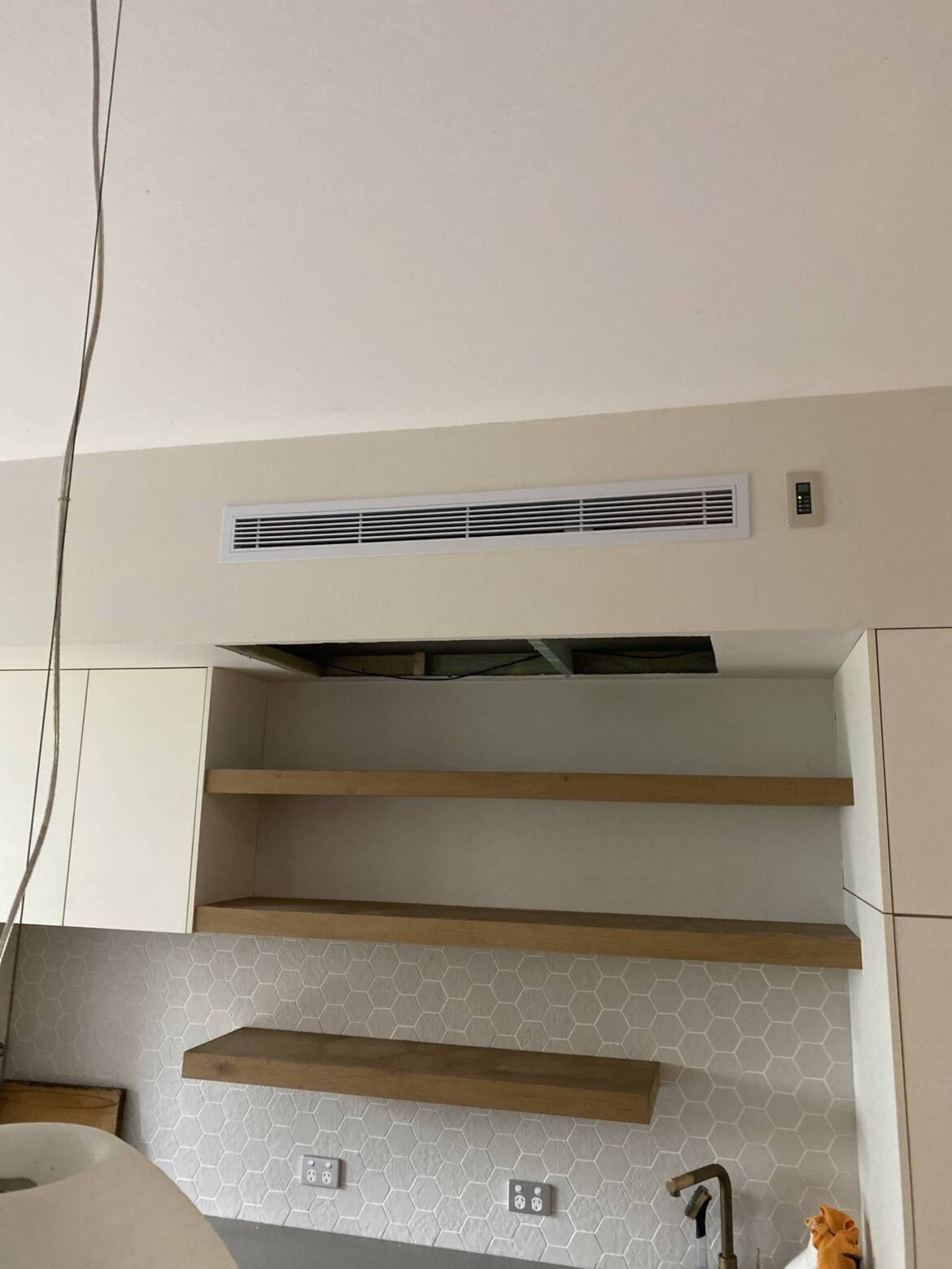 Bulkhead split system installation at Surry Hills.