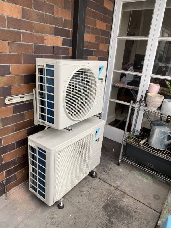 Two Daikin split systems installation at Double Bay