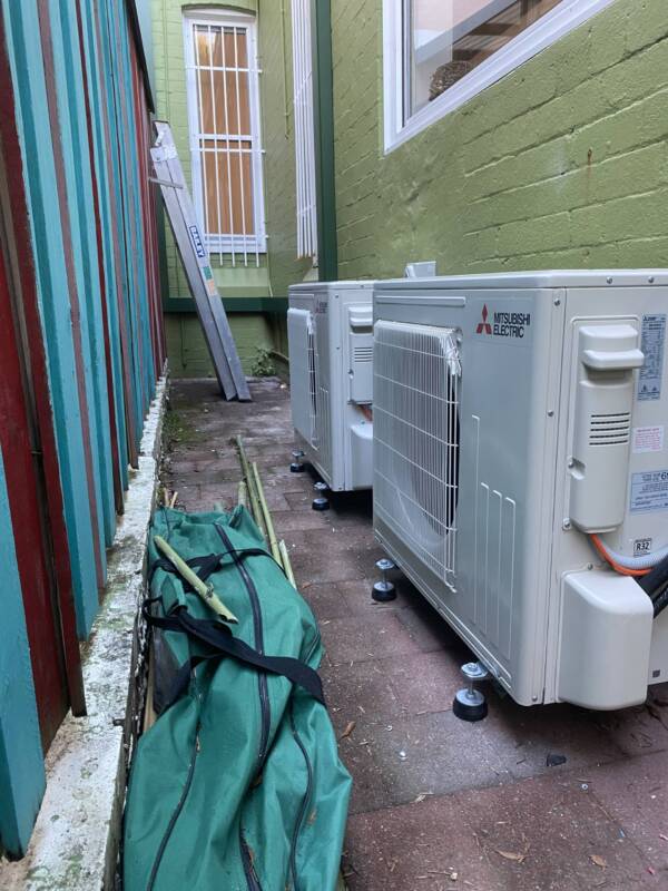 Two Mitsubishi Electric split systems installation at Rose Bay