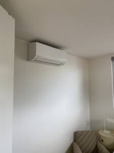 Daikin Cora air conditioner installed in a bedroom