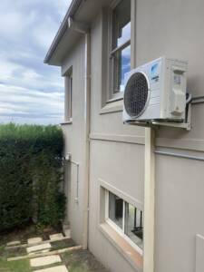 Outdoor ac unit on wall brackets at Bondi