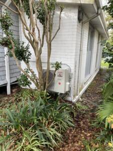 Outdoor ac unit installed on brackets at North Bondi area