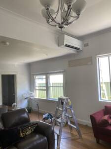 Wall moutned AC installed in a house at Bondi